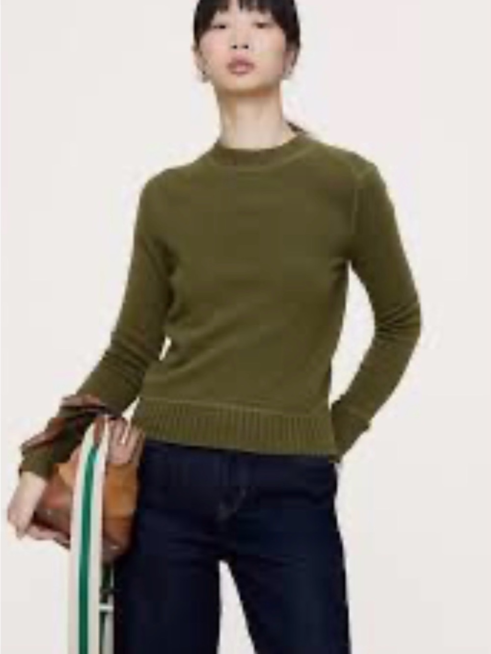 Banana Republic Olive Crewneck Sweater